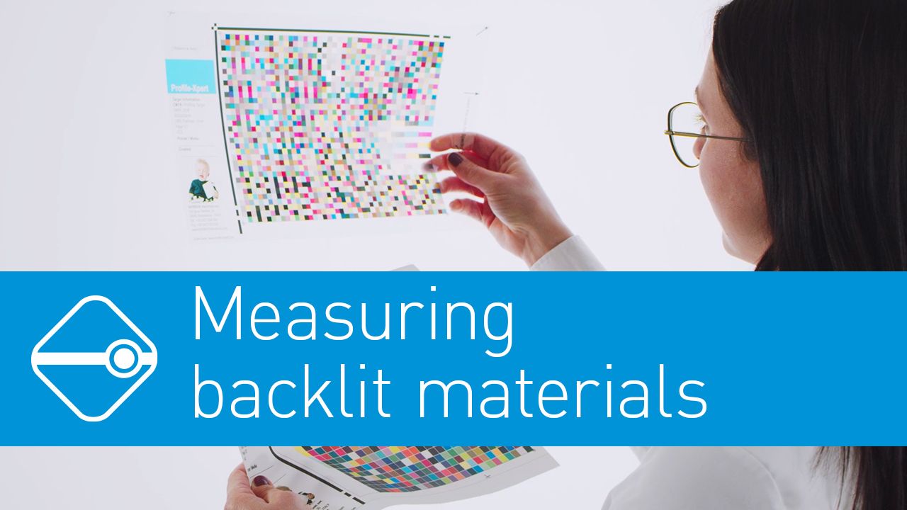 Precise color measurement of Backlite Materials